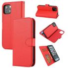 Cross Texture Detachable Horizontal Flip PU Leather Case with Holder & Card Slots & Wallet & Photo Frame For iPhone 13(Red) - 1