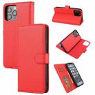 Cross Texture Detachable Horizontal Flip PU Leather Case with Holder & Card Slots & Wallet & Photo Frame For iPhone 13 Pro(Red) - 1