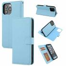 Cross Texture Detachable Horizontal Flip PU Leather Case with Holder & Card Slots & Wallet & Photo Frame For iPhone 13 Pro(Blue) - 1