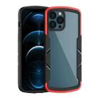 For iPhone 13 mini Shield 3 in 1 Acrylic PC Rubber Shockproof Case (Red) - 1