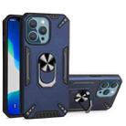 For iPhone 13 Pro PC + TPU Protective Case with 360 Degrees Rotatable Ring Holder (Royal Blue) - 1