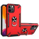 For iPhone 12 Pro Max PC + TPU Protective Case with 360 Degrees Rotatable Ring Holder(Red) - 1