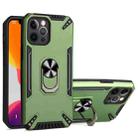 For iPhone 12 Pro Max PC + TPU Protective Case with 360 Degrees Rotatable Ring Holder(Dark Green) - 1