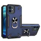 For iPhone 12 PC + TPU Protective Case with 360 Degrees Rotatable Ring Holder(Royal Blue) - 1