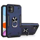 PC + TPU Protective Case with 360 Degrees Rotatable Ring Holder For iPhone 11(Royal Blue) - 1