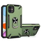 PC + TPU Protective Case with 360 Degrees Rotatable Ring Holder For iPhone 11(Dark Green) - 1