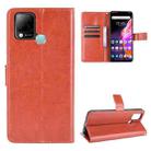 For Infinix Hot 10s X689 Crazy Horse Texture Horizontal Flip Leather Case with Holder & Card Slots & Lanyard(Brown) - 1