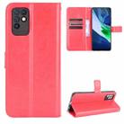 For Infinix Note 10 Crazy Horse Texture Horizontal Flip Leather Case with Holder & Card Slots & Lanyard(Red) - 1