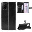 For Blackview A100 Crazy Horse Texture Horizontal Flip Leather Case with Holder & Card Slots & Lanyard(Black) - 1