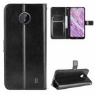 For Nokia C10 / C20 Crazy Horse Texture Horizontal Flip Leather Case with Holder & Card Slots & Lanyard(Black) - 1