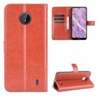 For Nokia C10 / C20 Crazy Horse Texture Horizontal Flip Leather Case with Holder & Card Slots & Lanyard(Brown) - 1