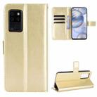 For Oukitel C21 Crazy Horse Texture Horizontal Flip Leather Case with Holder & Card Slots & Lanyard(Gold) - 1