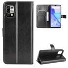 For Umidigi Power 5 Crazy Horse Texture Horizontal Flip Leather Case with Holder & Card Slots & Lanyard(Black) - 1