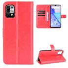 For Umidigi Power 5 Crazy Horse Texture Horizontal Flip Leather Case with Holder & Card Slots & Lanyard(Red) - 1