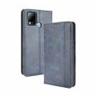 For Infinix Hot 10s / 10s NFC / 10T Magnetic Buckle Retro Crazy Horse Texture Horizontal Flip Leather Case with Holder & Card Slots & Photo Frame(Blue) - 1