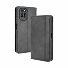 For Infinix Note 10 Pro / 10 Pro NFC Magnetic Buckle Retro Crazy Horse Texture Horizontal Flip Leather Case with Holder & Card Slots & Photo Frame(Black) - 1