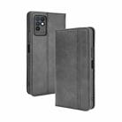 For Infinix Note 10 Magnetic Buckle Retro Crazy Horse Texture Horizontal Flip Leather Case with Holder & Card Slots & Photo Frame(Black) - 1