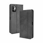 For Umidigi Power 5 Magnetic Buckle Retro Crazy Horse Texture Horizontal Flip Leather Case with Holder & Card Slots & Photo Frame(Black) - 1