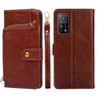Zipper Bag PU + TPU Horizontal Flip Leather Case with Holder & Card Slot & Wallet & Lanyard For Xiaomi Redmi K30S(Brown) - 1