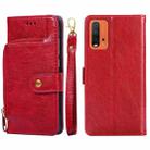 Zipper Bag PU + TPU Horizontal Flip Leather Case with Holder & Card Slot & Wallet & Lanyard For Xiaomi Redmi Note 9 4G (CN Version) / Redmi 9 Power / Redmi 9T(Red) - 1