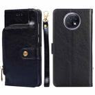 Zipper Bag PU + TPU Horizontal Flip Leather Case with Holder & Card Slot & Wallet & Lanyard For Xiaomi Redmi Note 9 5G CN Version / Note 9T 5G(Black) - 1