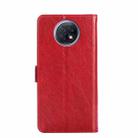 Zipper Bag PU + TPU Horizontal Flip Leather Case with Holder & Card Slot & Wallet & Lanyard For Xiaomi Redmi Note 9 5G CN Version / Note 9T 5G(Red) - 4