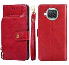 Zipper Bag PU + TPU Horizontal Flip Leather Case with Holder & Card Slot & Wallet & Lanyard For Xiaomi Mi 10T Lite / Redmi Note 9 Pro 5G CN Version(Red) - 1
