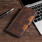 For Xiaomi Redmi Note 10S Stitching Skin Feel Magnetic Buckle Horizontal Flip PU Leather Case with Holder & Card Slots & Wallet(Brown) - 1