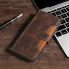 For Xiaomi Poco X3 Stitching Skin Feel Magnetic Buckle Horizontal Flip PU Leather Case with Holder & Card Slots & Wallet(Brown) - 1