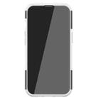 For iPhone 13 Tire Texture Shockproof TPU+PC Protective Case with Holder(White) - 3