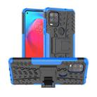 For Motorola Moto G Stylus 5G Tire Texture Shockproof TPU+PC Protective Case with Holder(Blue) - 1