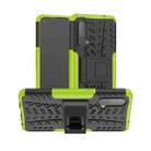 For OnePlus Nord CE 5G Tire Texture Shockproof TPU+PC Protective Case with Holder(Green) - 1