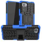 For Xiaomi Poco X3 GT Tire Texture Shockproof TPU+PC Protective Case with Holder(Blue) - 1