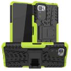 For Xiaomi Poco X3 GT Tire Texture Shockproof TPU+PC Protective Case with Holder(Green) - 1