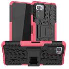 For Xiaomi Poco X3 GT Tire Texture Shockproof TPU+PC Protective Case with Holder(Pink) - 1