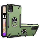 For LG K42 PC + TPU Protective Case with 360 Degrees Rotatable Ring Holder(Dark Green) - 1