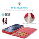 For iPhone 13 mini DUX DUCIS Hivo Series Cowhide + PU + TPU Leather Horizontal Flip Case with Holder & Card Slots (Red) - 3