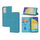 For Samsung Galaxy S20 FE Woven Texture Stitching Magnetic Horizontal Flip PU Leather Case with Holder & Card Slots & Wallet & Lanyard(Blue) - 1