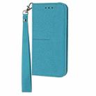 For Samsung Galaxy A32 4G Woven Texture Stitching Magnetic Horizontal Flip PU Leather Case with Holder & Card Slots & Wallet & Lanyard(Blue) - 2