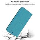 For Samsung Galaxy A32 4G Woven Texture Stitching Magnetic Horizontal Flip PU Leather Case with Holder & Card Slots & Wallet & Lanyard(Blue) - 7