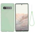 Pure Color Liquid Silicone Shockproof Full Coverage Case For Google Pixel 6 Pro(Green) - 1