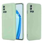 Pure Color Liquid Silicone Shockproof Full Coverage Case For OnePlus 9R(Green) - 1