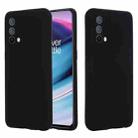 Pure Color Liquid Silicone Shockproof Full Coverage Case For OnePlus Nord CE 5G(Black) - 1