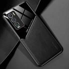 All-inclusive Leather + Organic Glass Protective Case with Metal Iron Sheet For OPPO Realme GT Explorer Master(Black) - 1