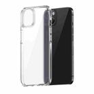 For iPhone 13 wlons Ice-Crystal Matte PC+TPU Four-corner Airbag Shockproof Case(Transparent) - 1