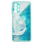 For Samsung Galaxy A32 5G Colored Drawing Starry Sky Epoxy TPU Shockproof Case with Ring Holder(Waves) - 1