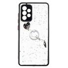 For Samsung Galaxy A72 5G Colored Drawing Starry Sky Epoxy TPU Shockproof Case with Ring Holder(Heart) - 1