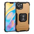 For iPhone 13 mini Fierce Warrior Series Armor All-inclusive Shockproof Aluminum Alloy + TPU Protective Case with Ring Holder (Gold) - 1