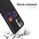 For Xiaomi Redmi Note 10 Pro Max Cloth Texture PC + PU Leather Back Cover Shockproof Case with Card Slot(Black) - 3