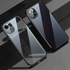 For iPhone 13 mini SULADA Elastic Silicone Edge Frame + TPU All-inclusive Anti-fall Case (Black) - 1